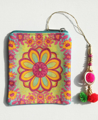 

fatfatiya Spectacular Flower Motif Coin Pouch Pouch(Multicolor)