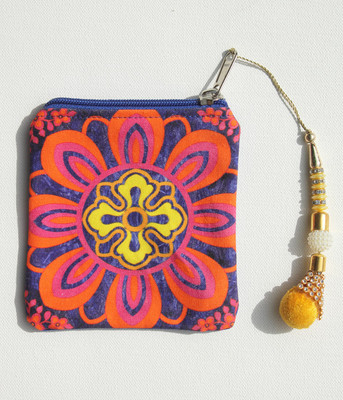 

fatfatiya Radiant Flower Motif Coin Pouch Pouch(Multicolor)