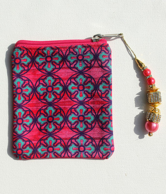 

fatfatiya Sublime Flower Motif Coin Pouch/Purse Pouch(Multicolor)