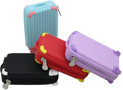 

SND Silicon Suitcase Shape Featured Coin Pouch Coin Purse(Multicolor)