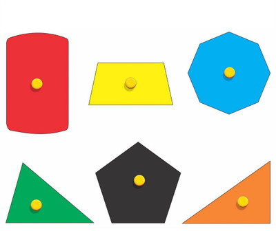

Flying Toyszer Play And Learn Wooden Picture Board Puzzle - Geometrical Shapes(6 Pieces)