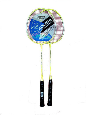 

ME ME-Aolishi Sports 2 Player Badminton Racquets Yellow Strung Badminton Racquet(G4 - 3.25 Inches, 350 g)
