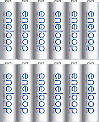 

Panasonic eneloop 12 AA 2000mAh Ready to use for Multi use Rechargeable Ni-MH Battery