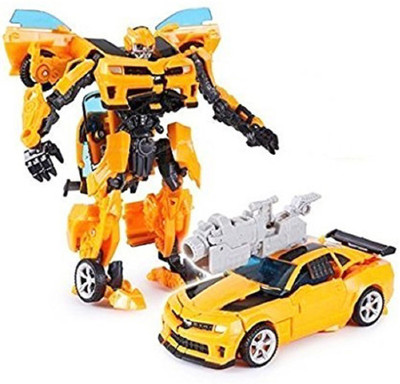 

Taaza Garam kids High Quality Imported Transformers style Rc car Remote Control Transforming for kids -gift toy(Yellow)