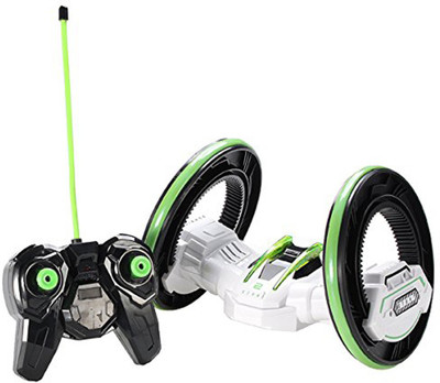 

Darling Toys Toys 2 Rounds Stunt, 360° Roll to Walk, Radio Control Hot Speed Racing Stunt Car(White)