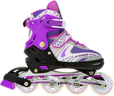 

Veera V-732 In-line Skates - Size 2.5-5 UK(Purple)