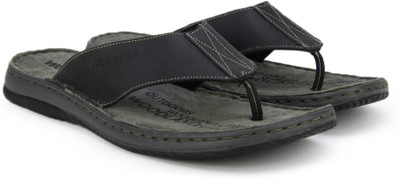 

Woodland Leather Slippers, Black