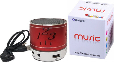 

IBS Mini Led wireless Compatible For Iphone 6,6S,6Plus,samsung Stereo woofer FM tuner 3 W Portable Bluetooth Home Audio Speaker(Red, Stereo Channel)