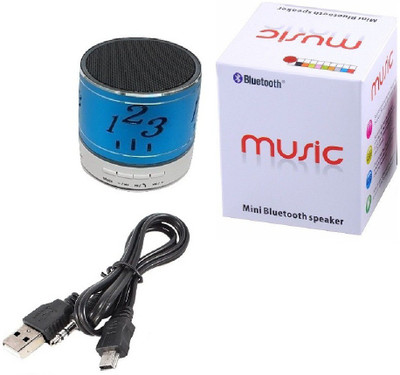 

IBS Mini Led wireless Metallic Compatible For Iphone 6,6S,6Plus,samsung Stereo woofer FM tuner 3 W Portable Bluetooth Home Audio Speaker(Blue, Stereo Channel)
