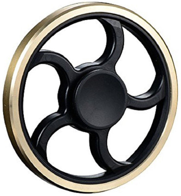 

Montez Shinning Golden Metal Wheel Fidget Hand Spinner Toy(Multicolor)