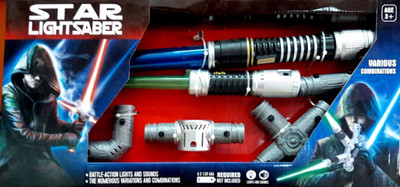 

Krypton Toys Star Lightsaber Extension Sword With many Combinations(Multicolor)
