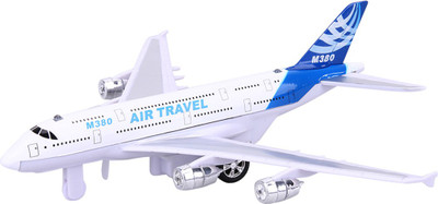 

ShopMeFast 18cm Alloy Airplane Model Plane Fun With Pull Back Flashing Light & Music Kids Toy(Multicolor)