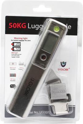 

U-GLOBE Portable Digital Luggage Scale Weighing Scale(Silver)