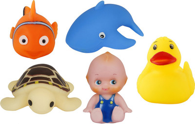 

Aarushi Sea Animal With Baby Bathtub Toys(Multicolor)