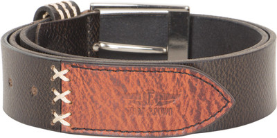 

TONY BROWN Men Casual Black Genuine Leather Belt