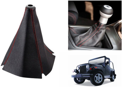 

Speedwav Leatherette Cover for Mahindra Thar Car Gear Lever(Black)