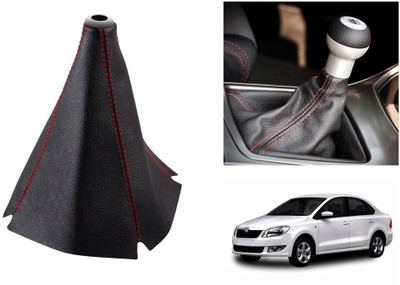 

Speedwav Leatherette Cover for Skoda Rapid Car Gear Lever(Black)