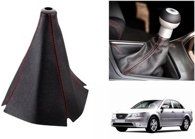 

Speedwav Leatherette Cover for Hyundai Sonata Fluidic Car Gear Lever(Black)