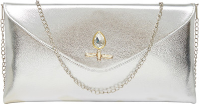 

Tarusa Casual Silver Clutch