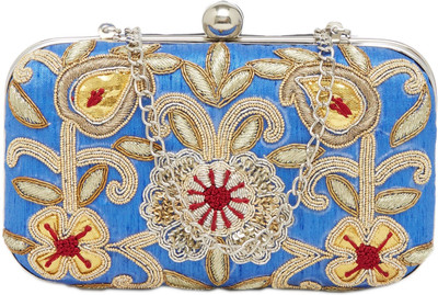 

Tarusa Casual Blue Clutch