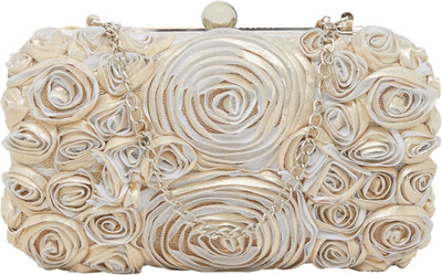 

Tarusa Casual Gold Clutch