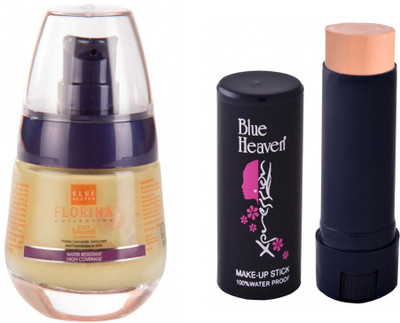 

Blue heaven Florina Foundation, Makeup Stick Concealer Combo Set(Set of 2)