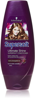 

Schwarzkopf Imported (Made in Germany) Supersoft Ultimate Shine Superfruit Conditioner(400 ml)