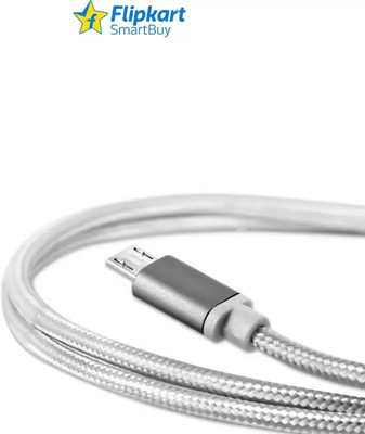 

Flipkart SmartBuy Cotton Braided Charge & Sync USB Cable(Silver, 1 Mtr)