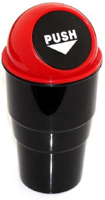 

ShopAis Designer Car Trash Bin Plastic Dustbin(Red)