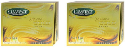 

Clearface Clear Face Gold Facial Kit 520 g(Set of 2)