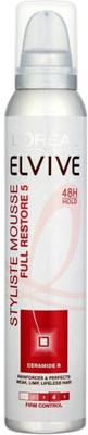 

L'Oreal Paris Imported (Made In France) Elvive Stylish Mousse Full Restore (5) Mousse(200 ml)
