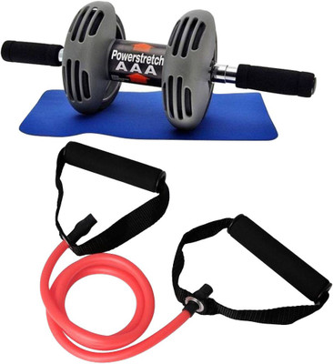 

Only Imported.com DAILY WORKOUT ROLLER WITH RESISTANCE TUBE Ab Exerciser(Black)