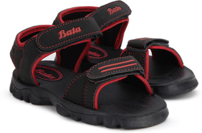 

BUBBLEGUMMER Boys Velcro Sports Sandals(Black