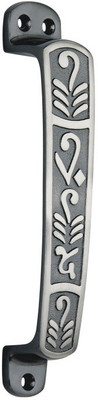 

spider Zinc Cabinet Handle (Black Silver Finish) (Size 6 Inch) (Set of 5 Pcs) Zinc Cabinet/Draw Pull(Black, Silver Pack of 5)