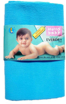 

Hello Baby Extra Absorbent Natural Waterproof Bed Protector Everyday Sheet(Blue)