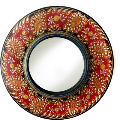 

jisethji DM161 Decorative Mirror(Round)