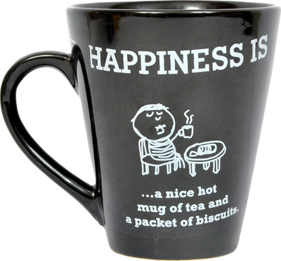 

Shaurya Saran Angled Bone China Mug(250 ml), Black