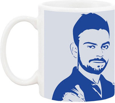 Ashvah Mug485 Ceramic Mug(350 ml), Multicolor