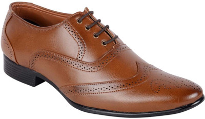 

Shoeniworld Derby For Men(Tan