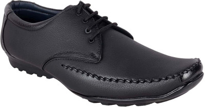 

Shoeniworld Lace Up For Men(Black