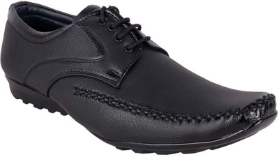 

Shoeniworld Lace Up For Men(Black