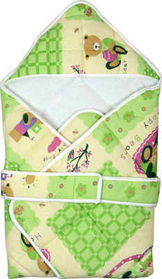 

Jubilant Lifestyle Colorful Newborn Baby Wrap Swaddle Blanket for Kids/ Toddler Sleeping Bag/ Sleep Sack for 0-12 Month (Blue/Yellow/Green) Sleeping Bag(Green, Multicolor