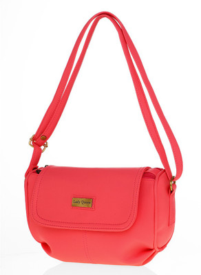

Lady Queen Women Casual Pink PU Sling Bag