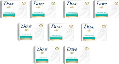 

Dove Imported (Made In EU) Sensitive Skin Unscented Beauty Cream Bar(135 g, Pack of 9)
