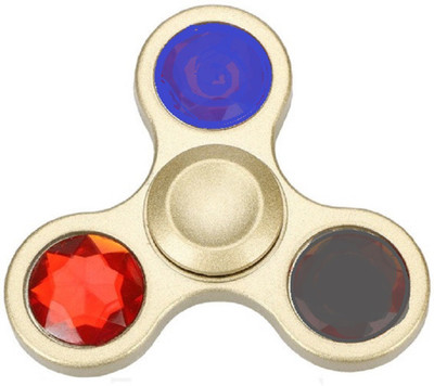 

99 Gems Stress Relif TriColour Stone FANCY FIDGET SPINNER(Multicolor)