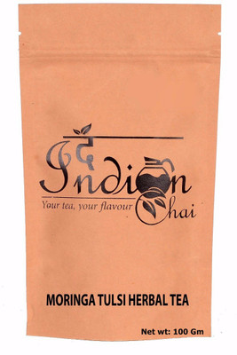 

The Indian Chai Moringa Tulsi Herbal Tea Tulsi Herbal Infusion Vacuum Pack(100 g)
