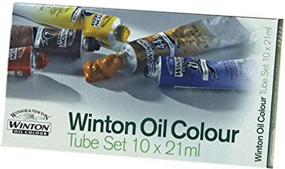 

Winsor & Newton Winton Oil Colors Set Basic 10 Color Set.