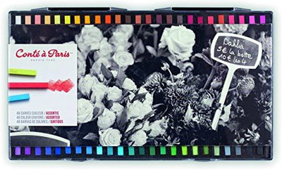 Cont Paris Conte Carres Crayons 48 Assorted Colours