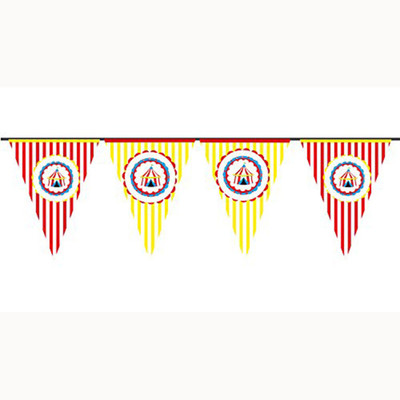 

PARTY PROPZ CIRCUS BIRTHDAY DECORATION/ PENNANT BANNER (8FT BANNER)/CIRCUS PARTY SUPPLY Pennant Banner(5 ft, Pack of 1)