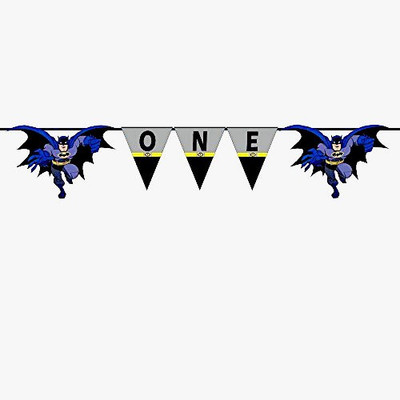 

PARTY PROPZ BATMAN BIRTHDAY DECORATION/ AGE BUNTING ONE SET OF 1/ BATMAN PARTY SUPPLIES Banner(5 ft, Pack of 1)
